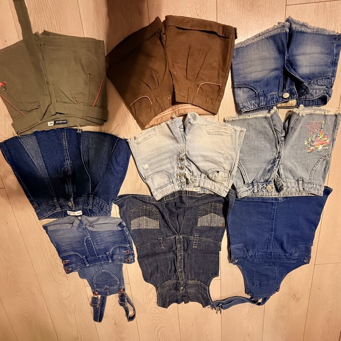 Blugi scurti si rochite de blug 5-7 ani Zara kids. Next, Denim
