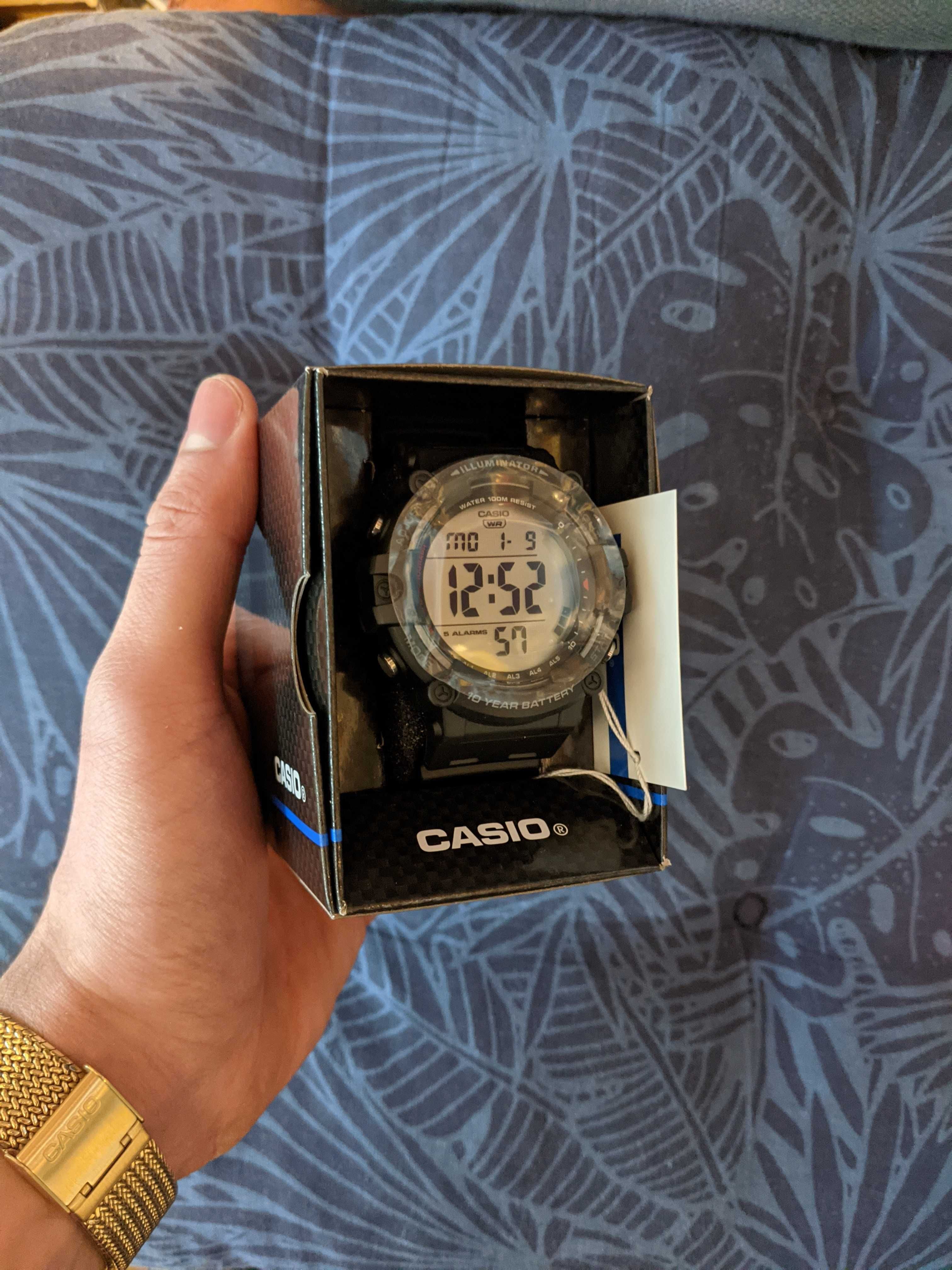 *ХИТ* Часовник CASIO ILLUMINATOR AE1500WH Живот на батерията 10 години