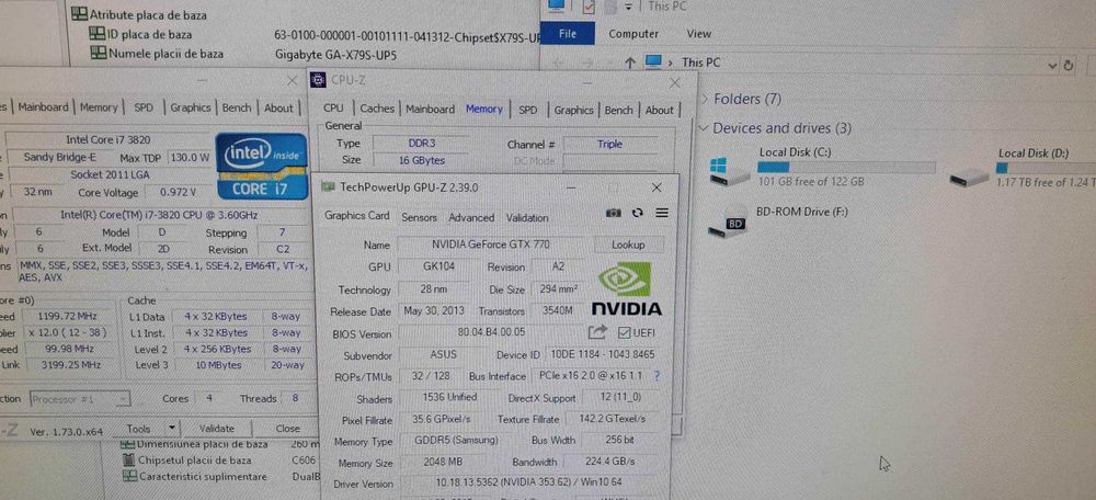 PC i7 3820 /16 GB Ram/HDD 1,5 TB/Video GTX 770-2GB/CS GO/GTA V