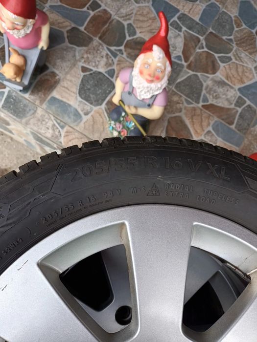 Jante audi 5x112, anvelope 205/55/r16 m+s
