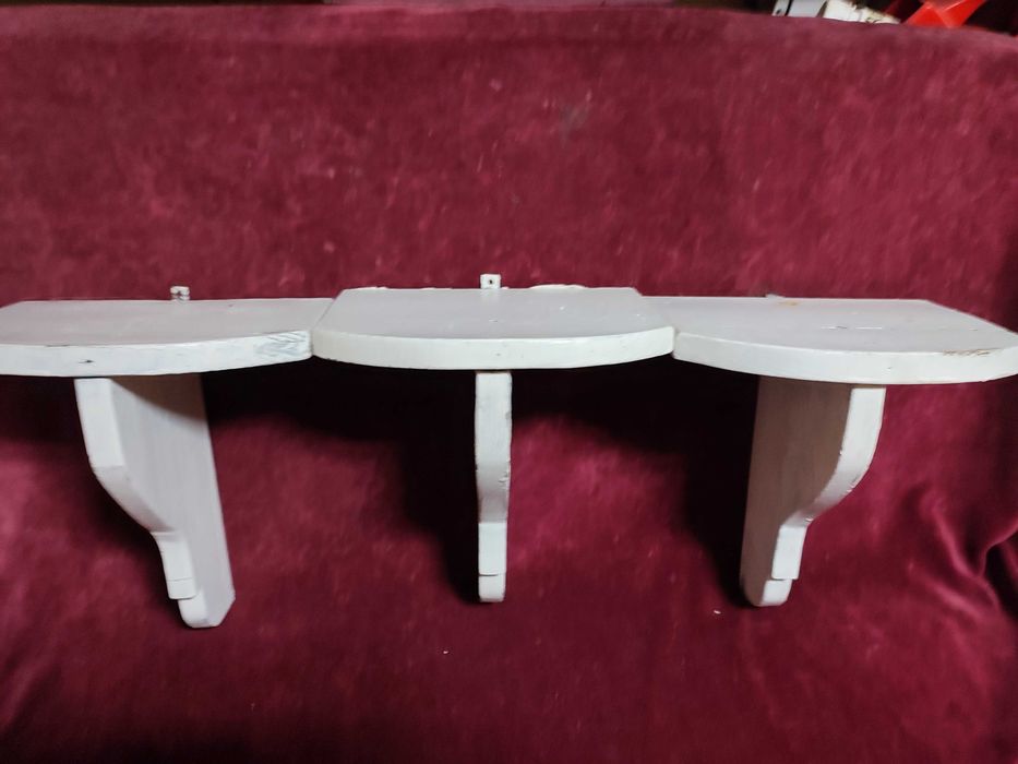 3 suporturi din lemn pentru ghivece, vintage