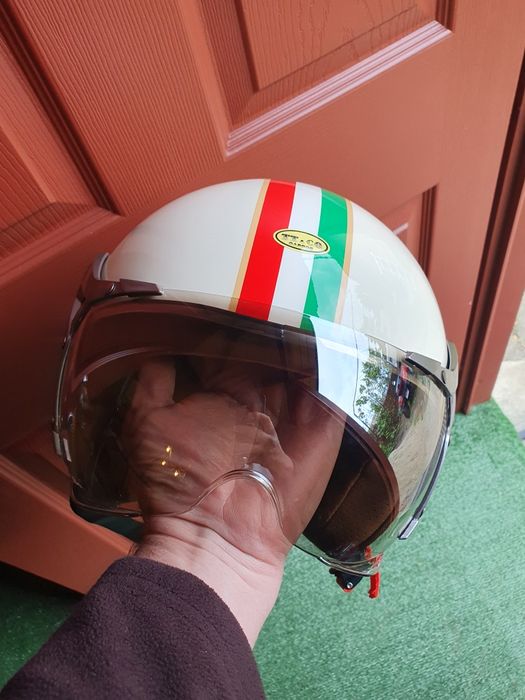 Casca scuter moto chopper retro vintage open face tip Vespa Italyl