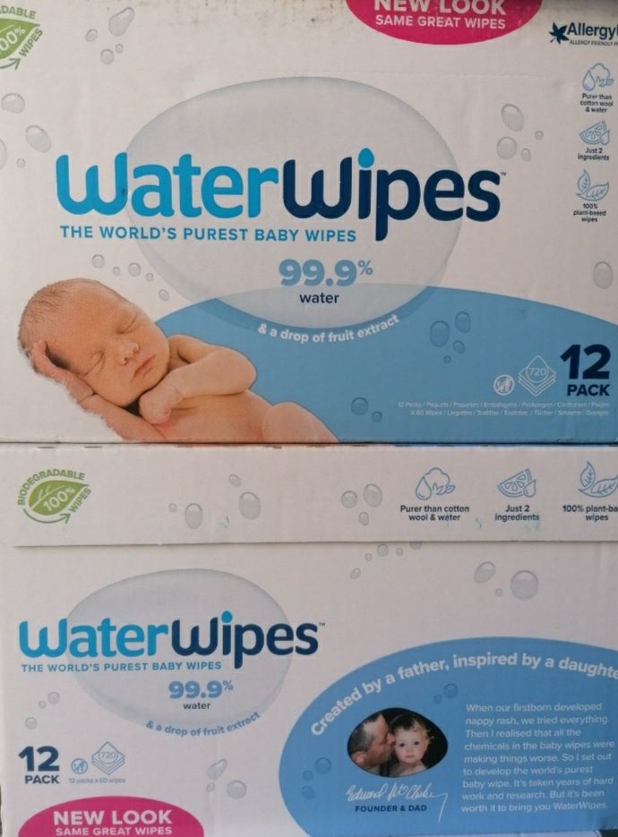 Water Wipes 99.9% бебешки кърпички