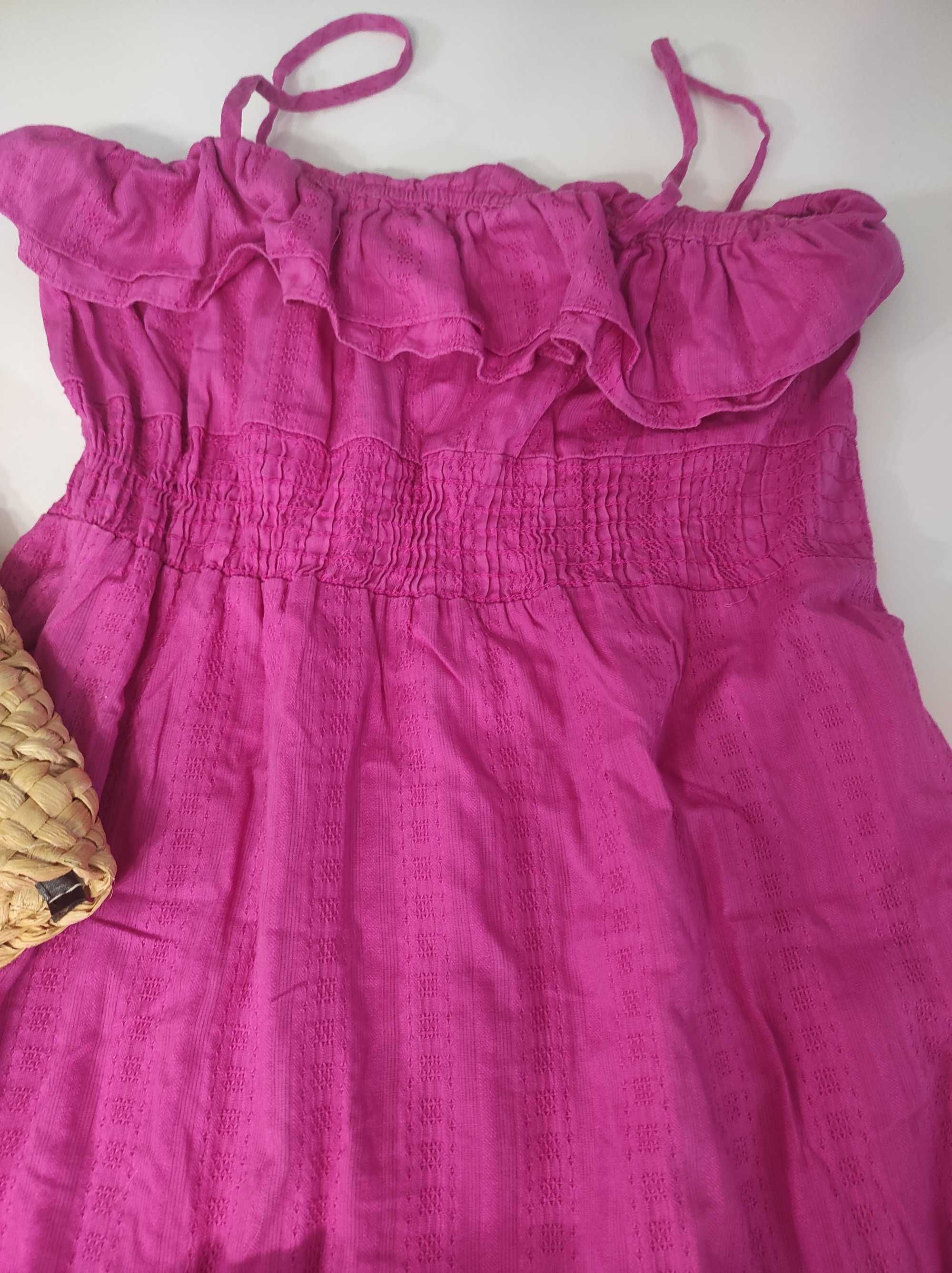 Красива розова рокля 100% памук