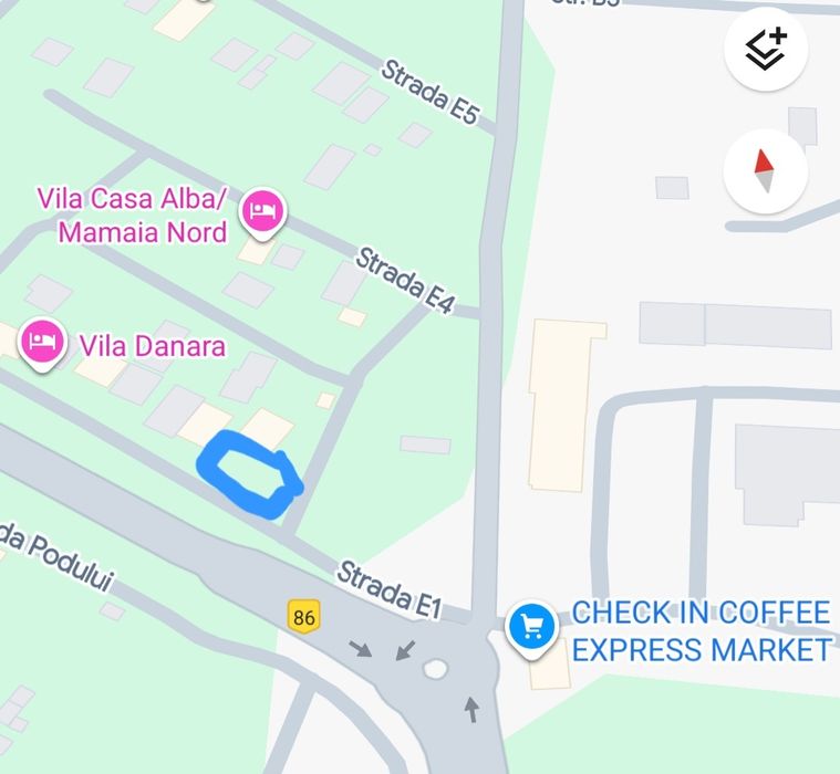 Teren 455 mp , Mamaia Nord