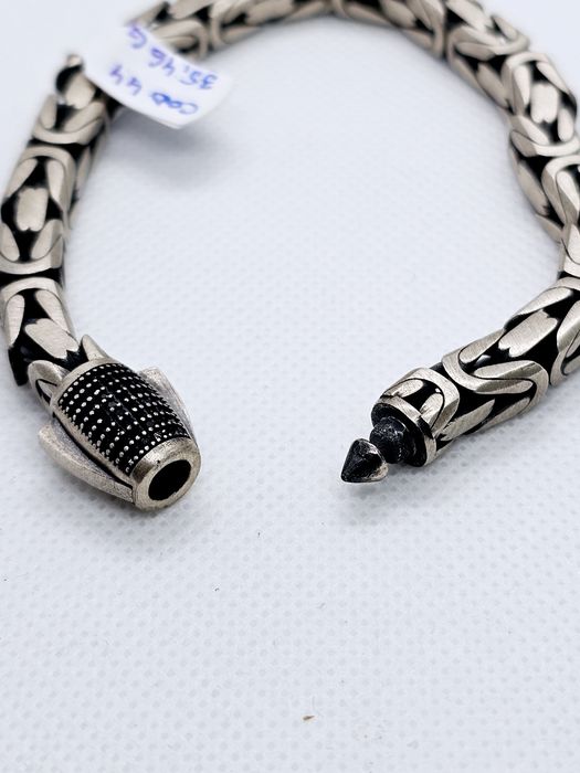 Vand bratara din argint 925 model bizantin 35.46 g cod 44