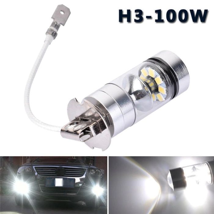 LED крушка за автомобил без вентилатор ЛЕД кола H7, H4, H3, H1, H11 H8