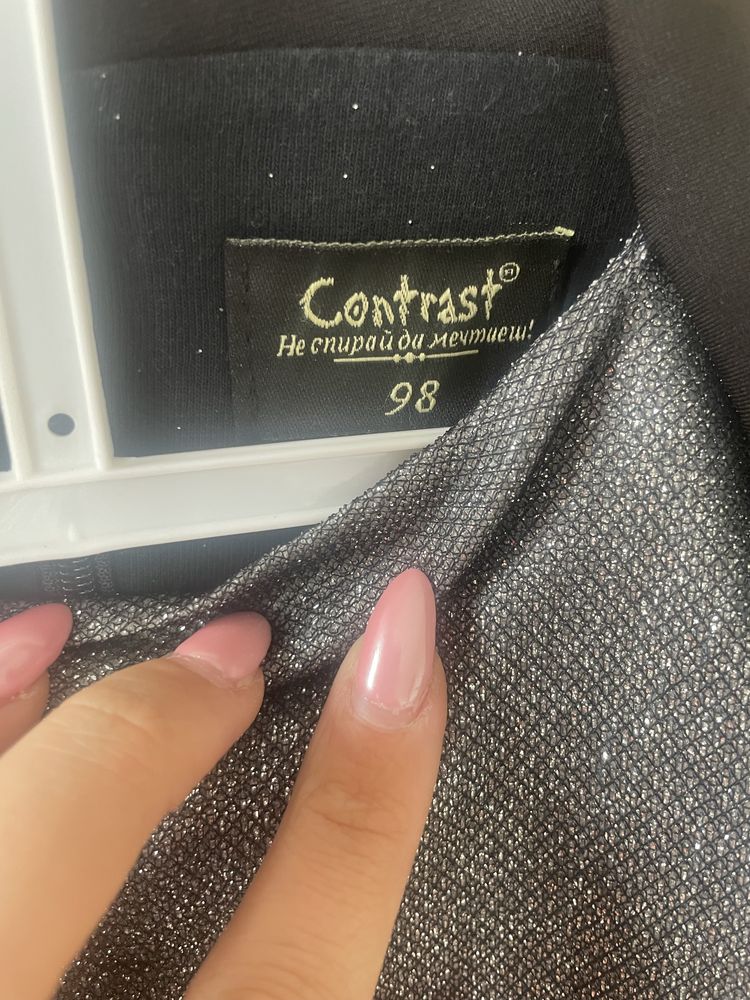 Детска официална рокля contrast