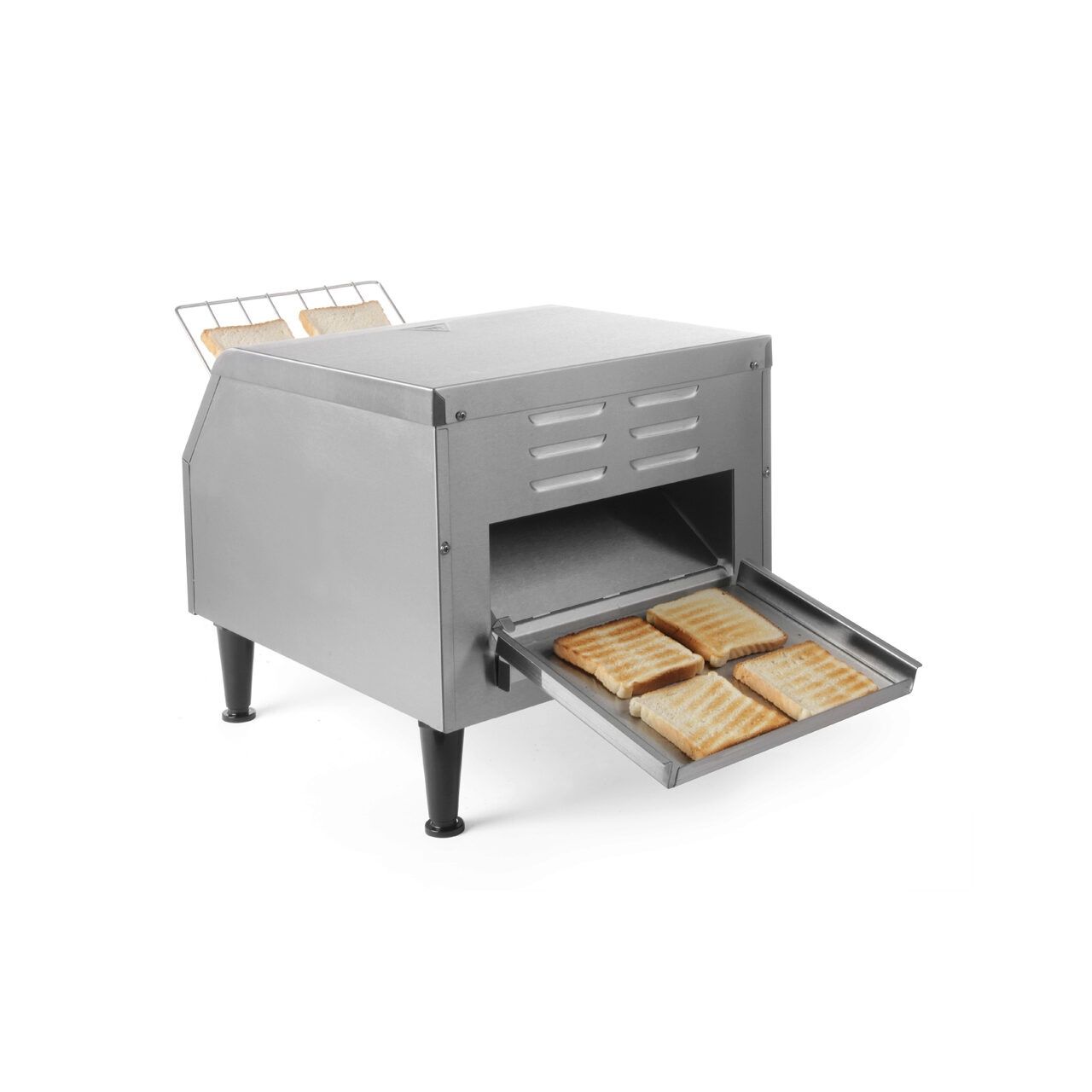 Toaster / prajitor paine profesional tip tunel, corp inox, Hendi