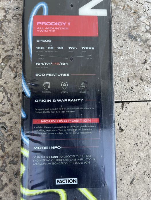 Schuiri Faction Prodigy 1 88 - 184cm NOI