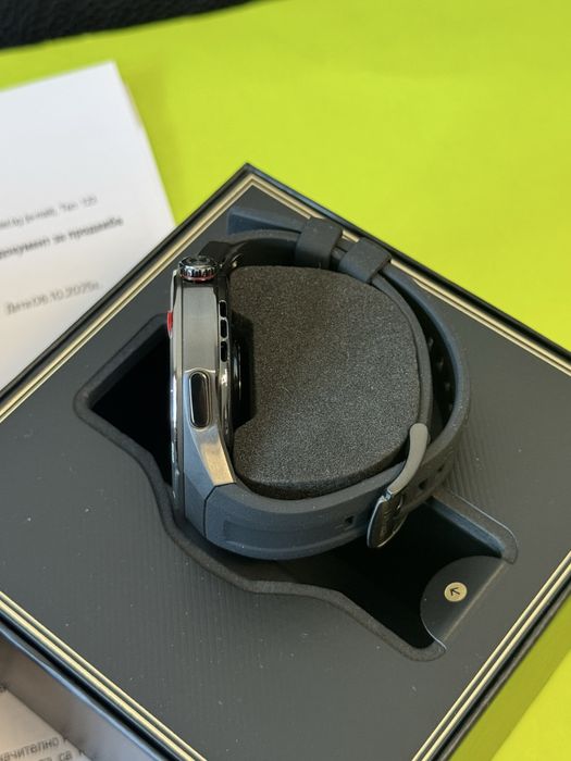 ЧИСТО НОВ 46mm Huawei Watch GT 5 Pro Yettel Гаранция 2027 Titanium GT5