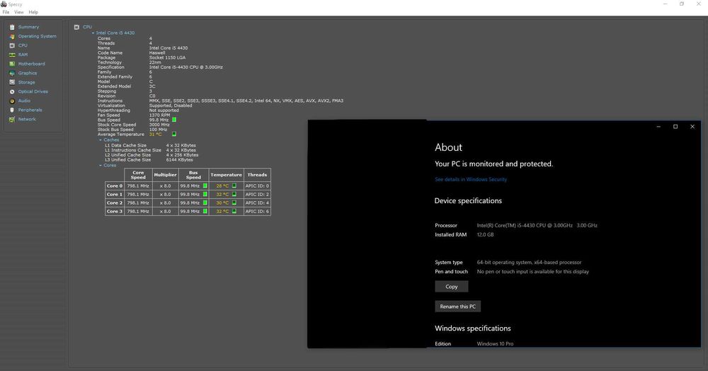 Procesor Intel i5 4430 3Ghz Socket 1150