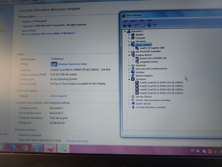 Laptop Lenovo Thinkpad T420 i5