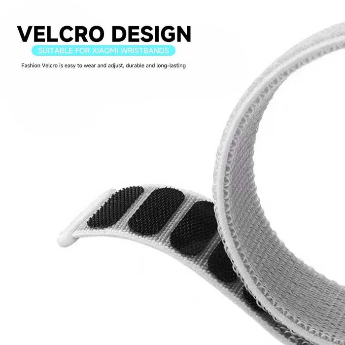 Текстилна плетена каишка с велкро за Xiaomi Smart Band 8 | 9 | 10