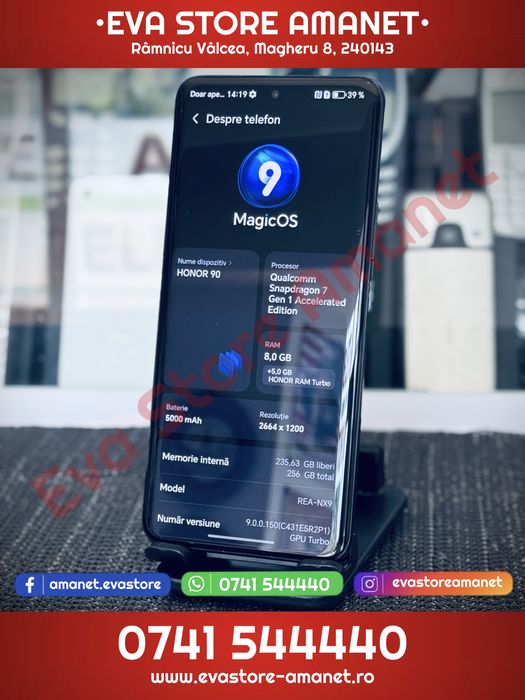 HONOR 90 Midnight Black 256GB 8GB RAM Dual SIM