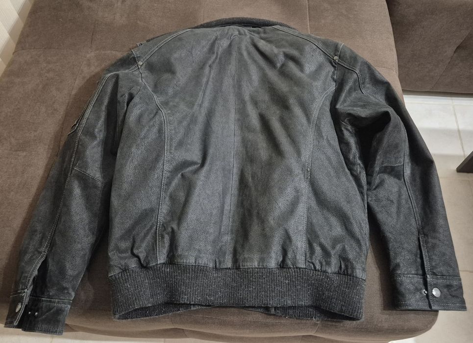 Яке кожено велур