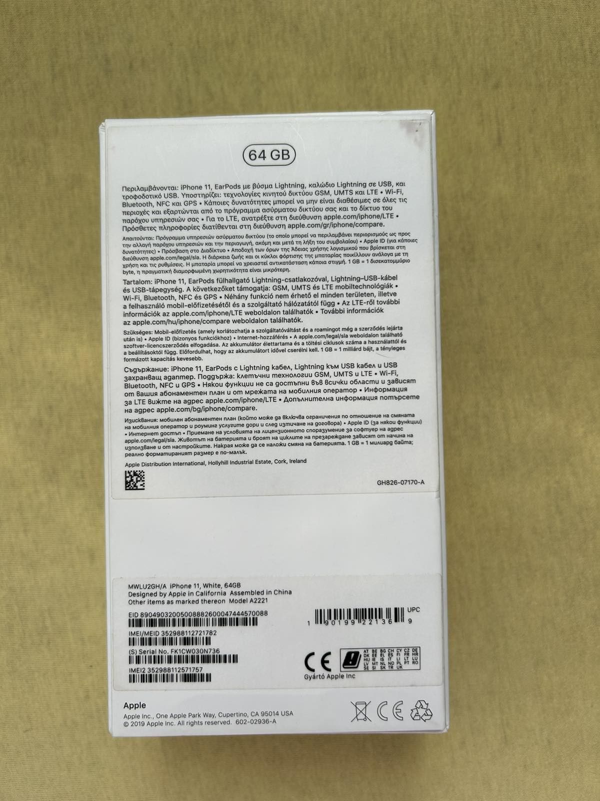 iPhone 11 white, 64GB