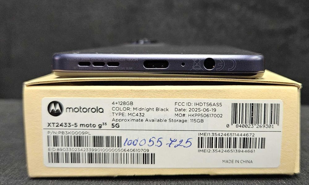 Motorola XT2433-5 Moto G35 5G Dual Sim 4GB RAM 128GB
