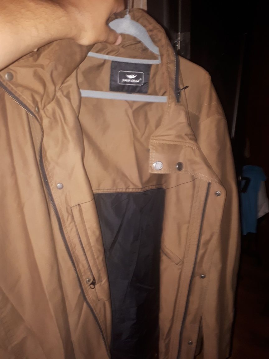 Продается куртка мужская темно коричневый цвет (весна-осень).