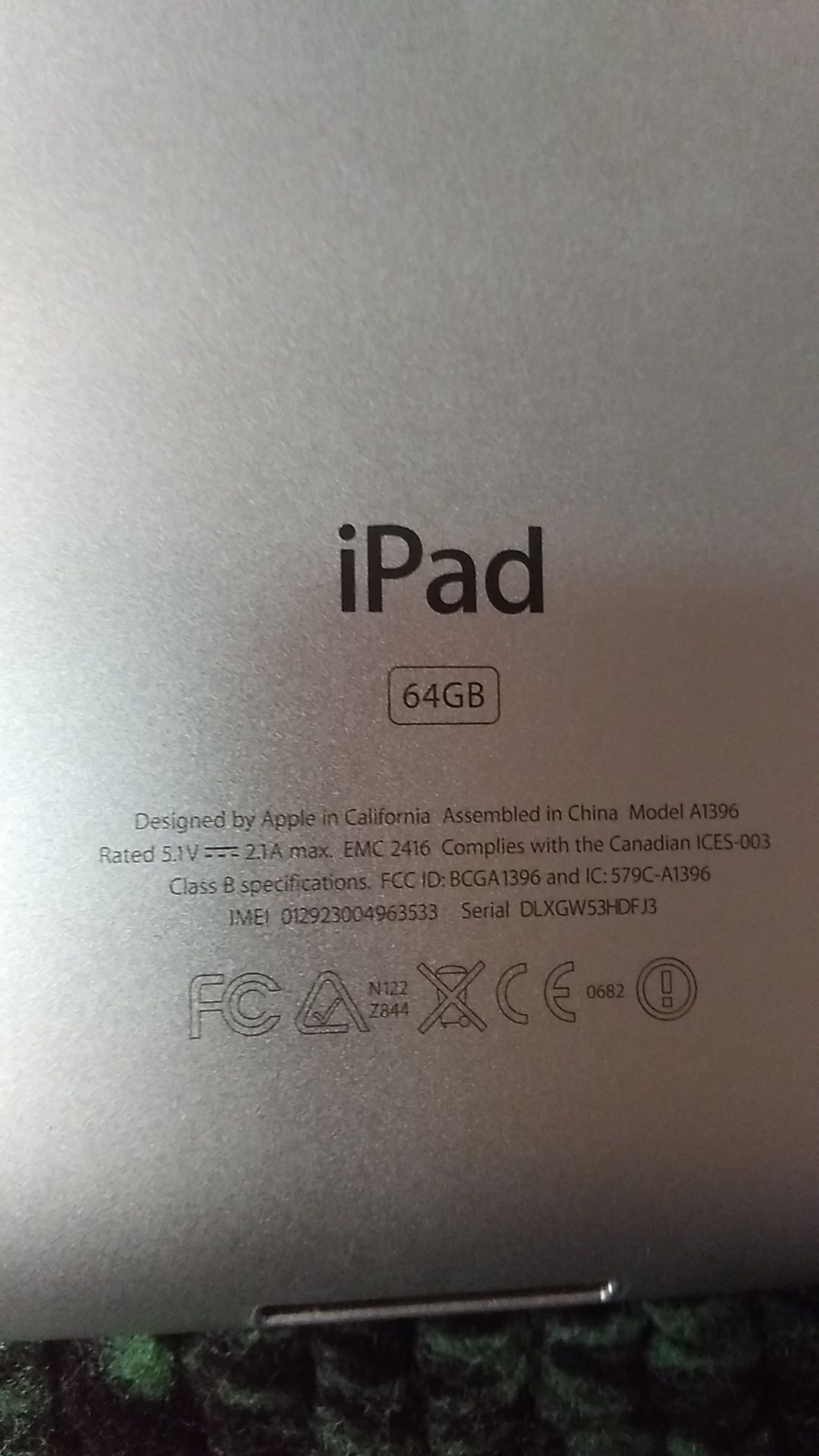 Ipad 4 pro max 64 GB   B/U