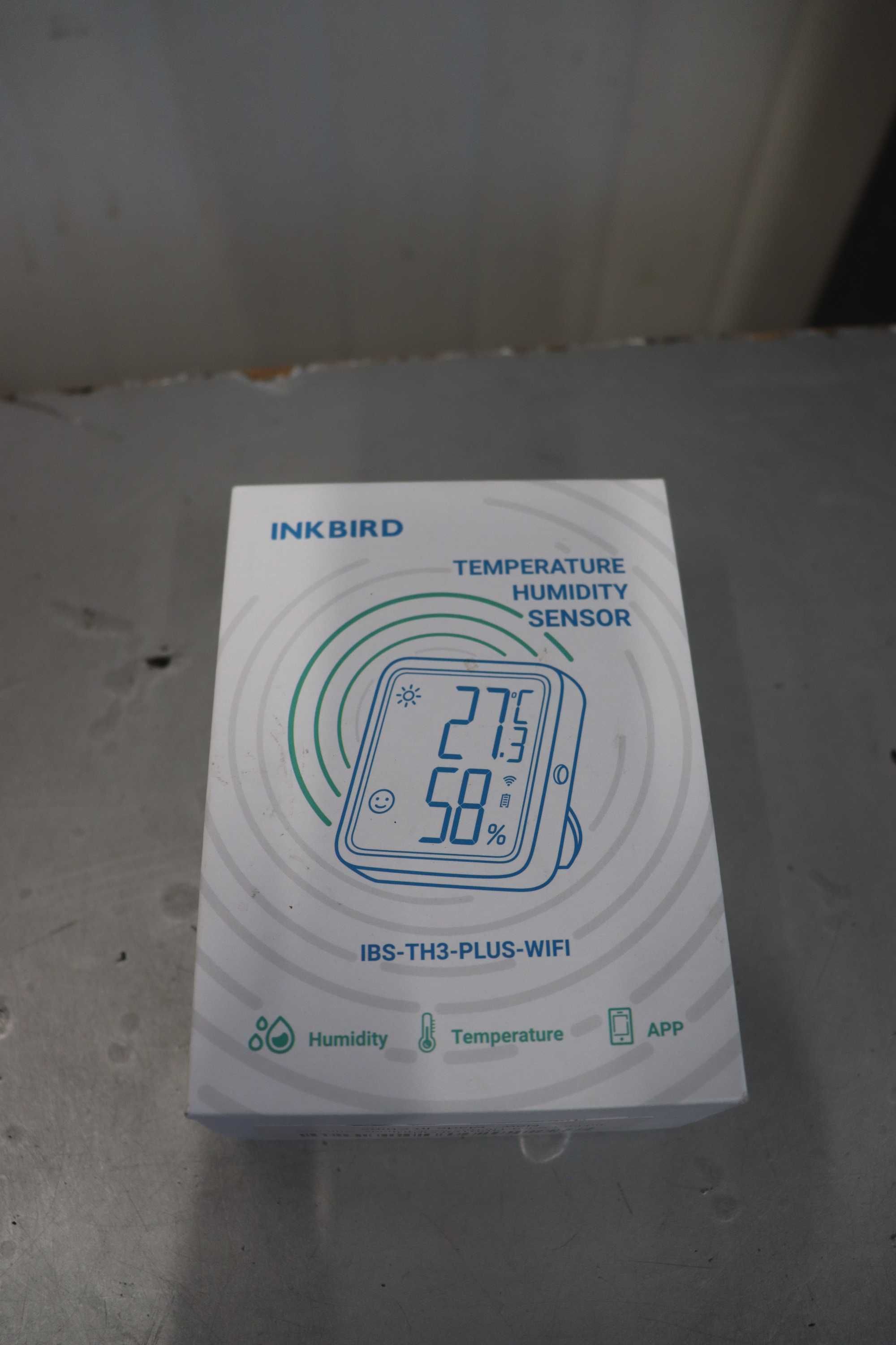 INKBIRD IBS-TH3-PLUS WiFi сензор за вътрешна темп. и влажност, LCD