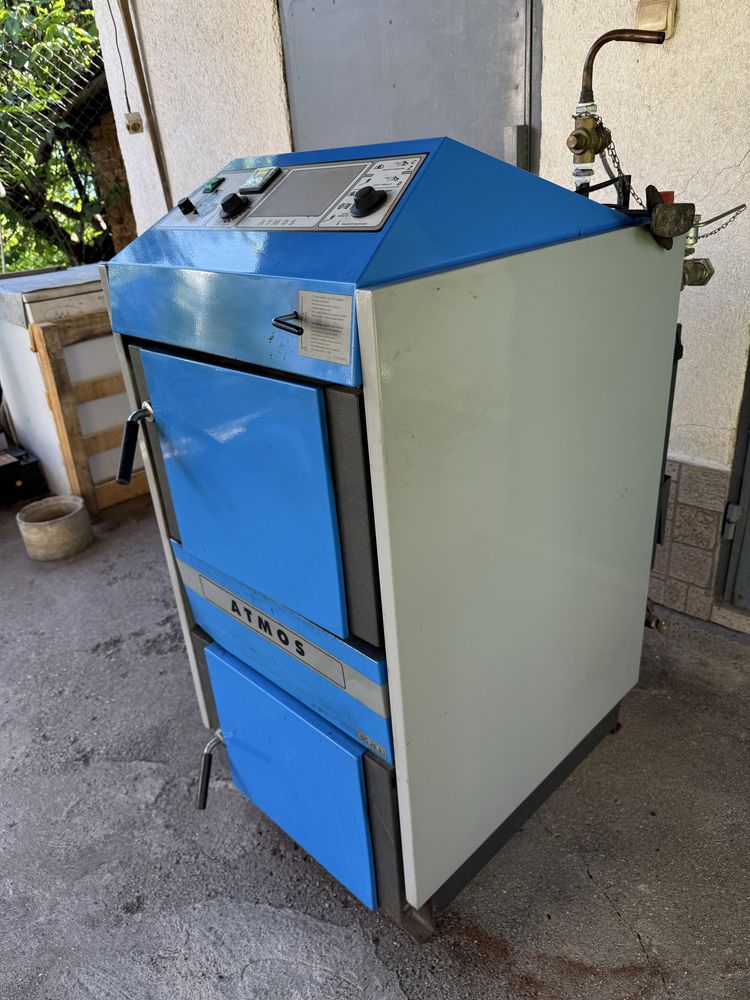 Стоманен пиролизен котел на дърва ATMOS  25 KW