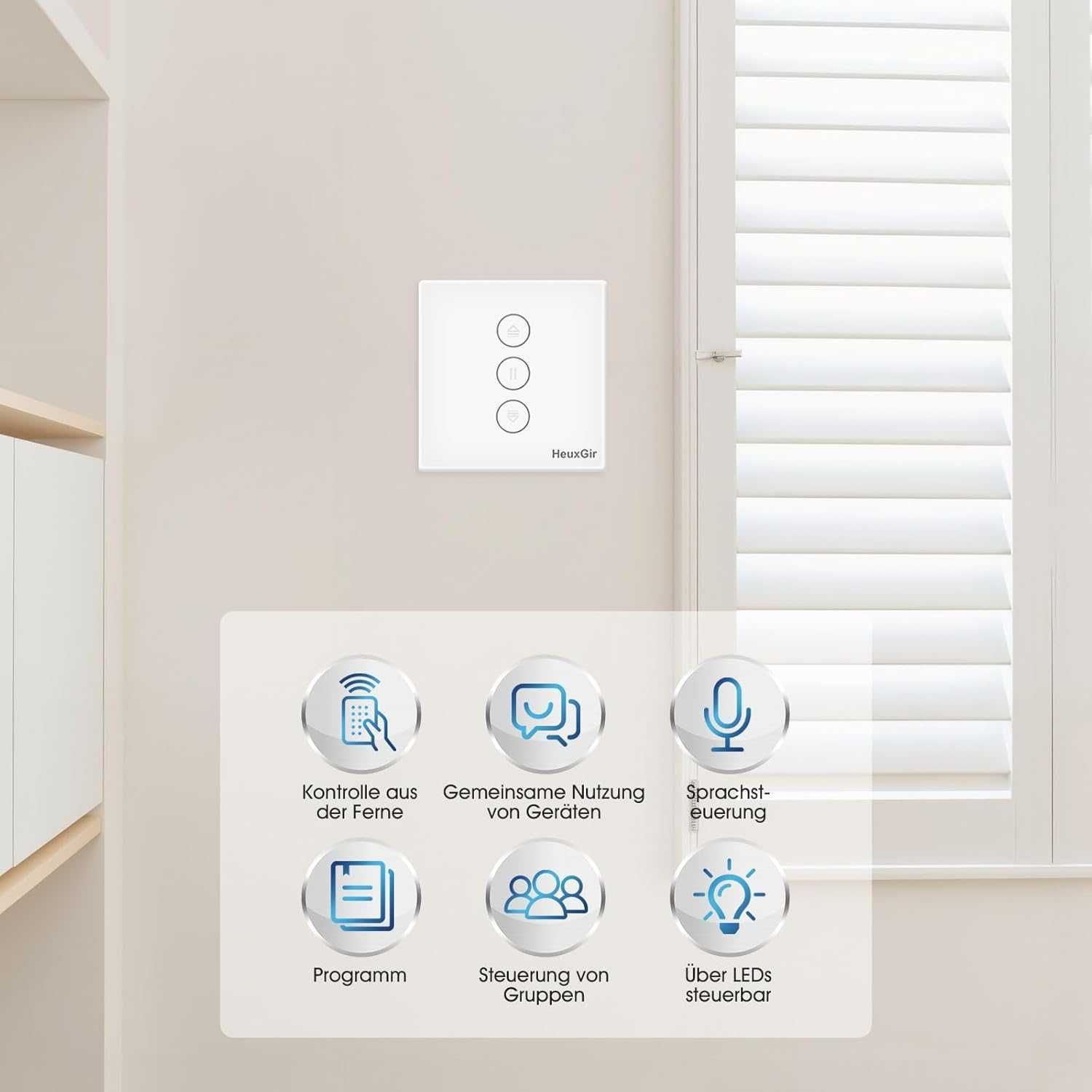 НОВ! WiFi таймер за щори, Alexa/Smart Life, без нулев проводник