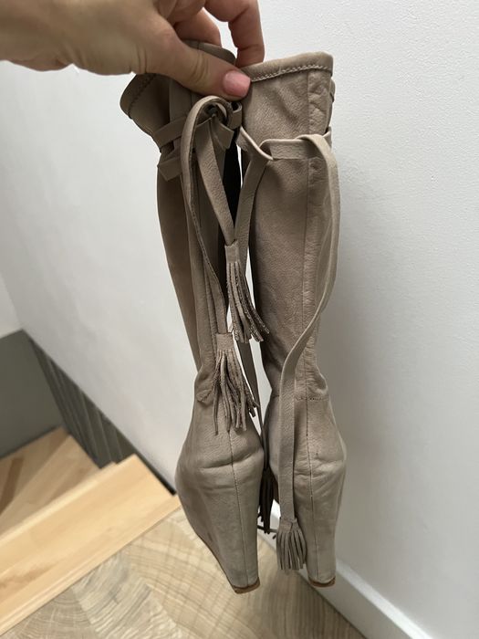 Cizme  zara piele- mar 38/ NOU