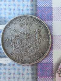 Moneda rara de 500 de lei cu chipul regelui Mihai I 1944