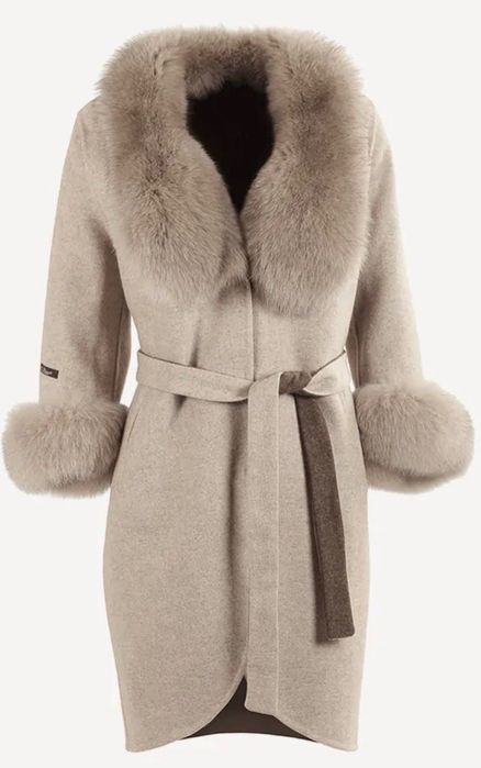 Палто от алпака и лисица