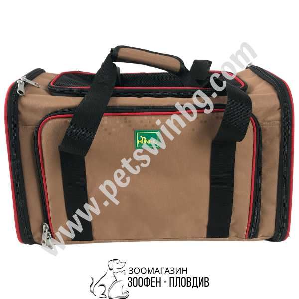 Hunter Carry Bag Sydney Beige/Red - 45/28/28см - Чанта за Куче/Коте