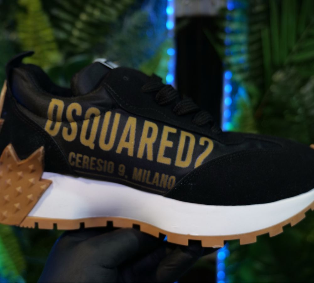 Дамски маратонки Dsquared2 Цвят - Черно и Златисто