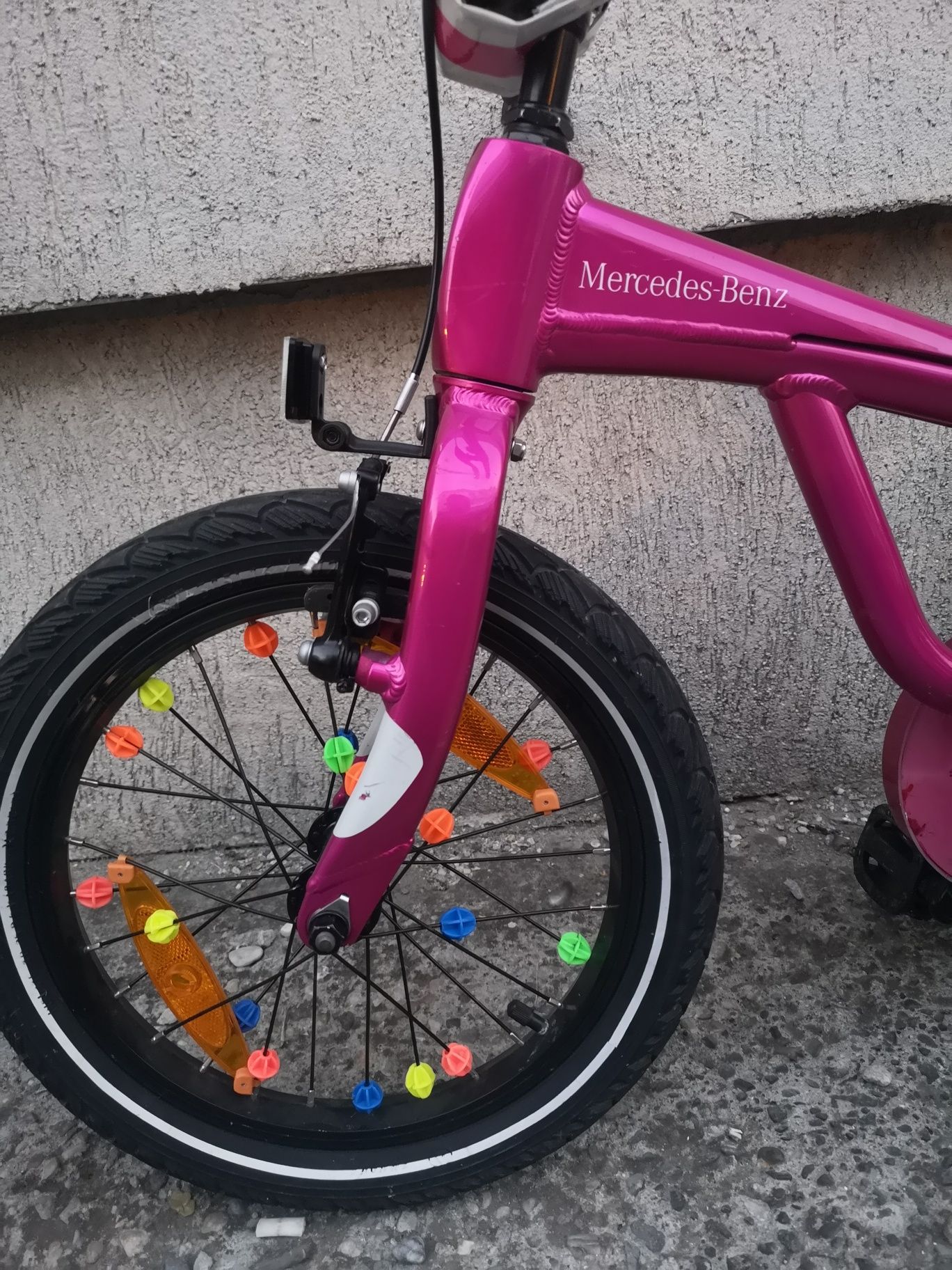 Bicicletă copii Mercedes Benz 16 zoll 2 in 1  Pink de la 3 ani+