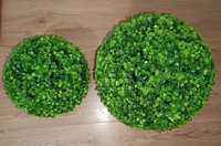 Декоративные искусственные  зелёные шары Самшит
