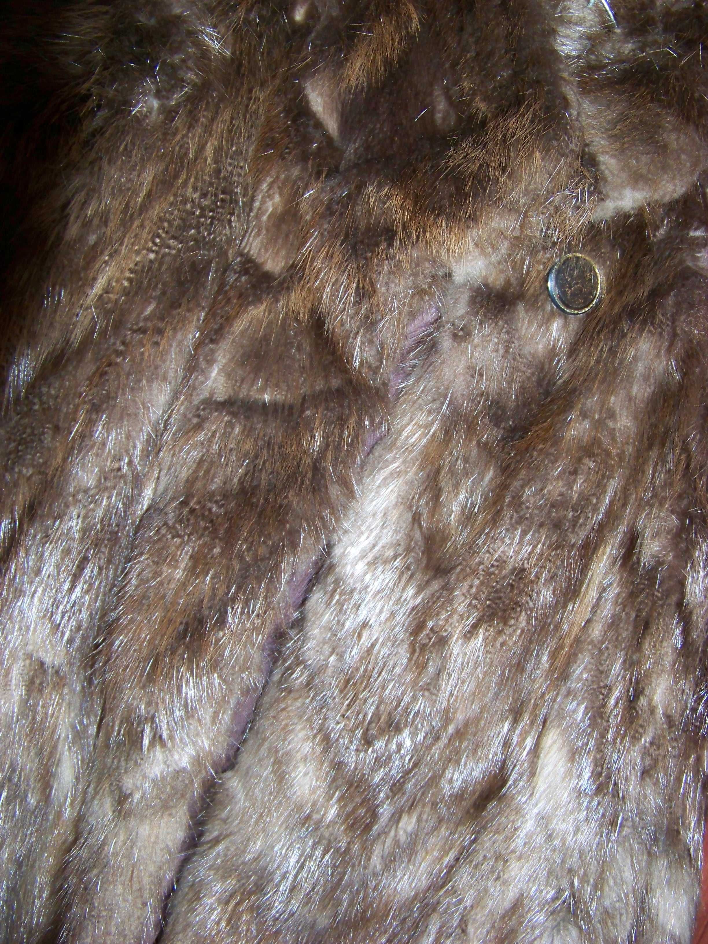 Palton din blana naturala de nurca si doua geci din piele naturala
