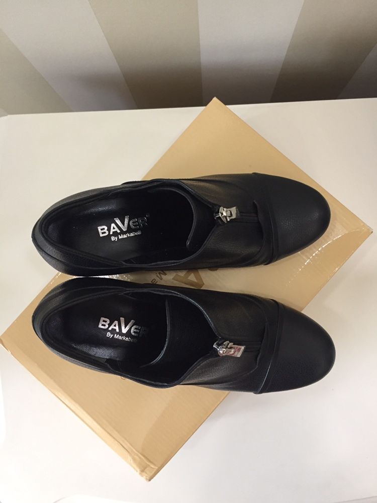 Новые кожаные ботильоны / туфли Baver (Демисезонная обувь)