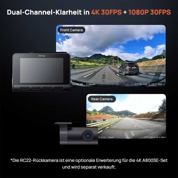 70mai Dash Cam A800SE видеорегистратор