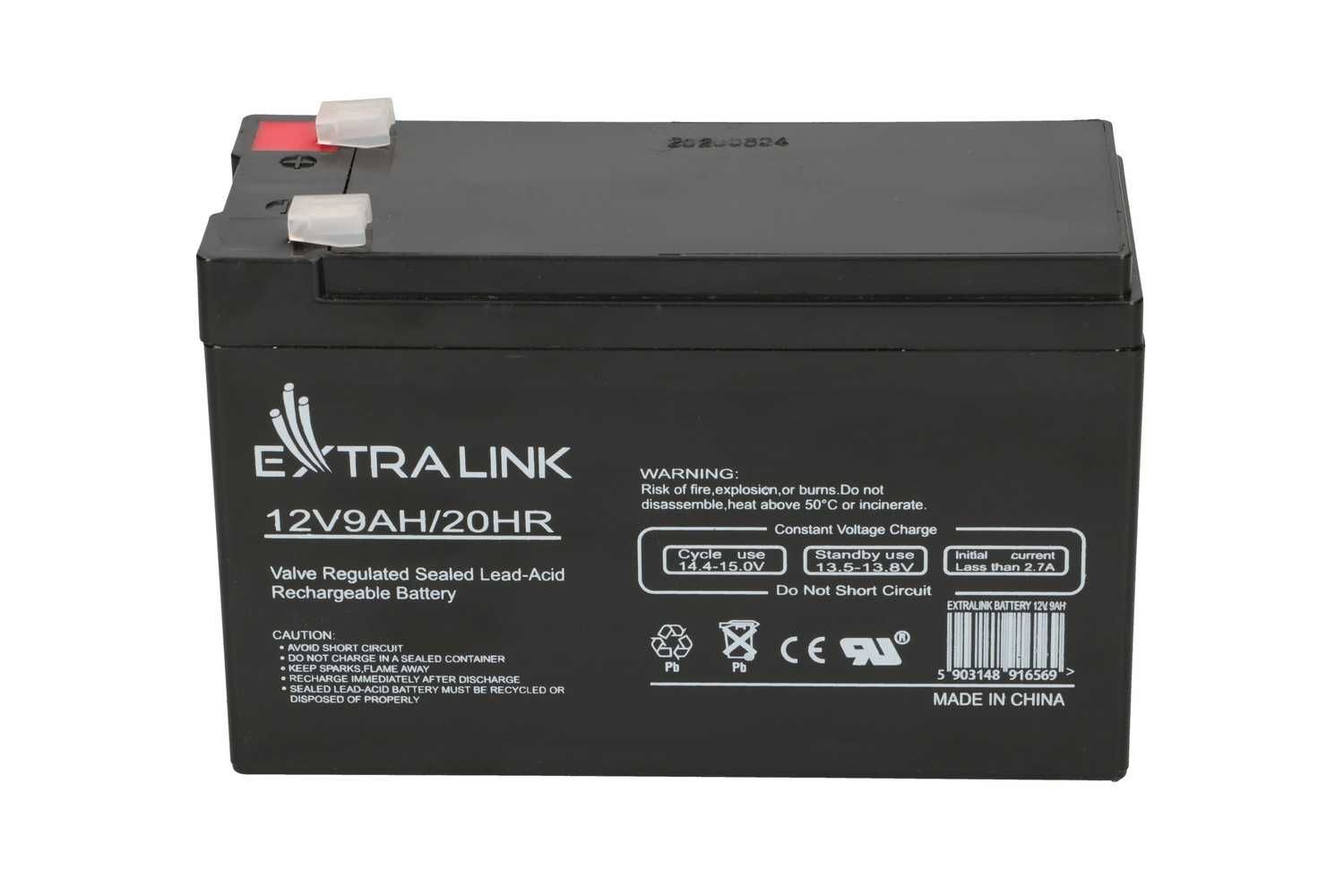 Acumulator Baterie Extralink AGM 12V 9AH