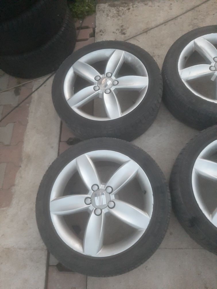 Jante 5x112 r17 anvelope de iarna seat exeo,altea xl,leon