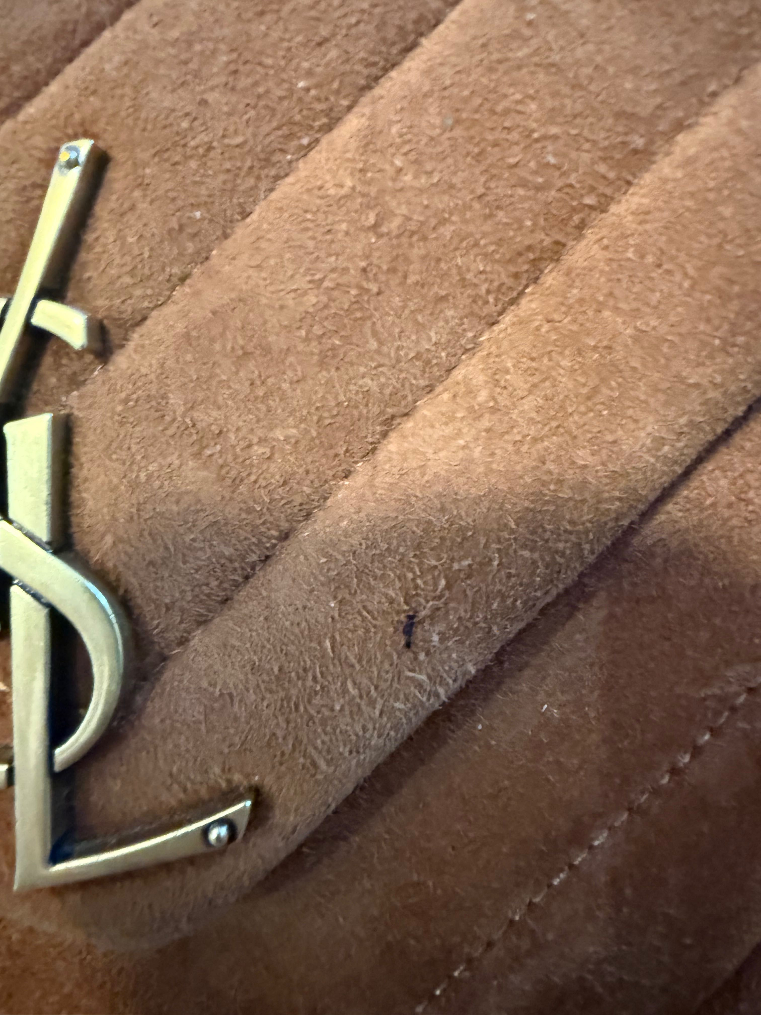 Естествен велур чанта YsL Saint Laurent