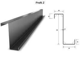 Profile metalice zincate Z 240 Structura