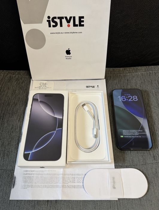 КАТО НОВ 256GB iPhone 16 Pro Max iStyle Гаранция 2026г. Black