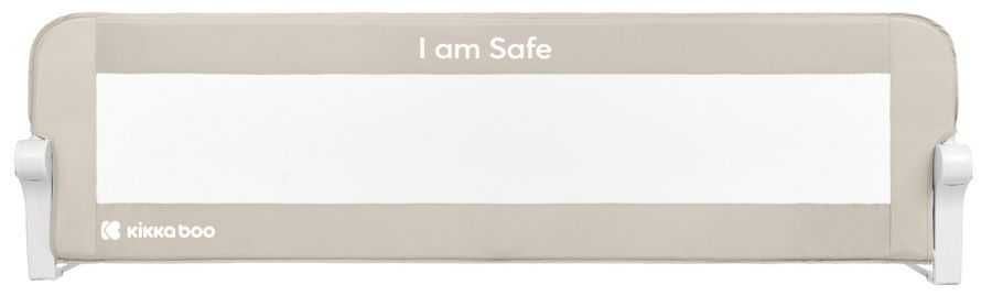 Предпазна преграда за легло KikkaBoo 150 cm, бежова