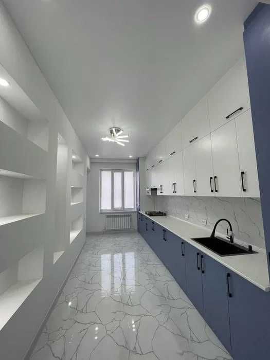 3-комнатная квартира, 94 м², евро, Qorasuv River, эт.3/11 —Карасу-6!`