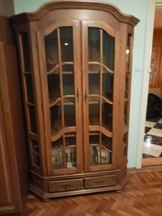 dulap, vitrina si suport tv din lemn masiv
