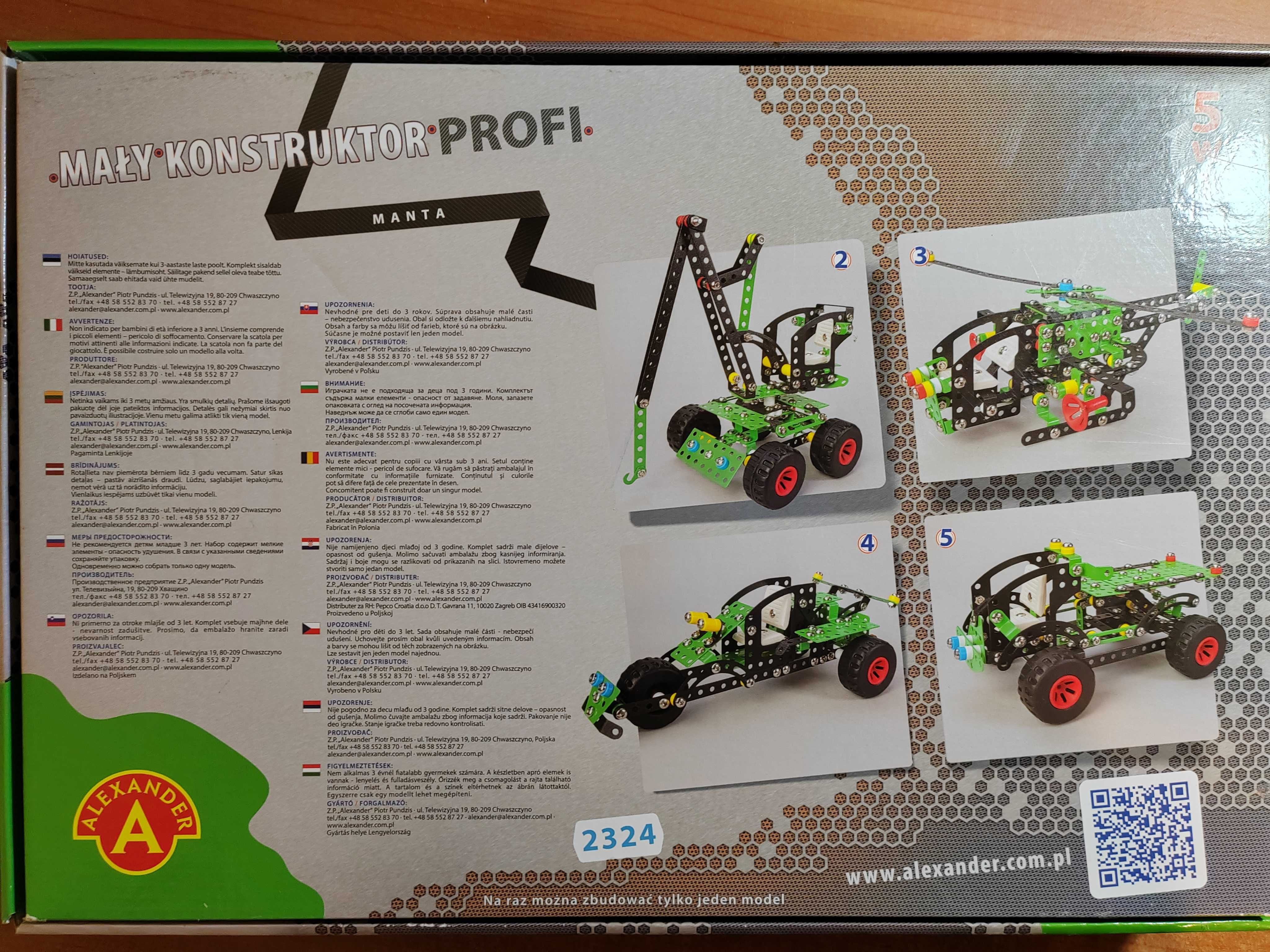 Joc de construit tip lego Konstruktor Profi 5 in 1