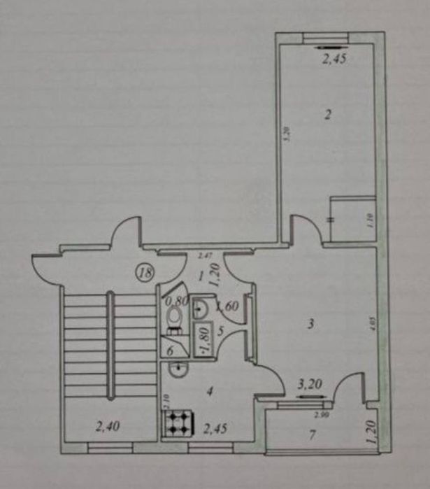 Чиланзар 2 ‼️ 2/2/4 Балкон 1,5х3 Метро Улугбека