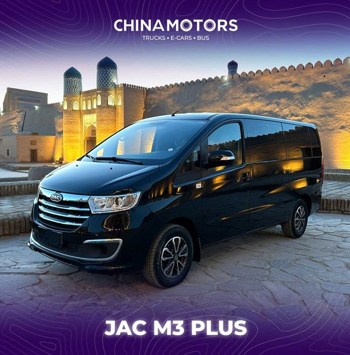 JAC m3+ Miniven 2025 yil reystayling yangi 0 prabeg sotuvda tayor