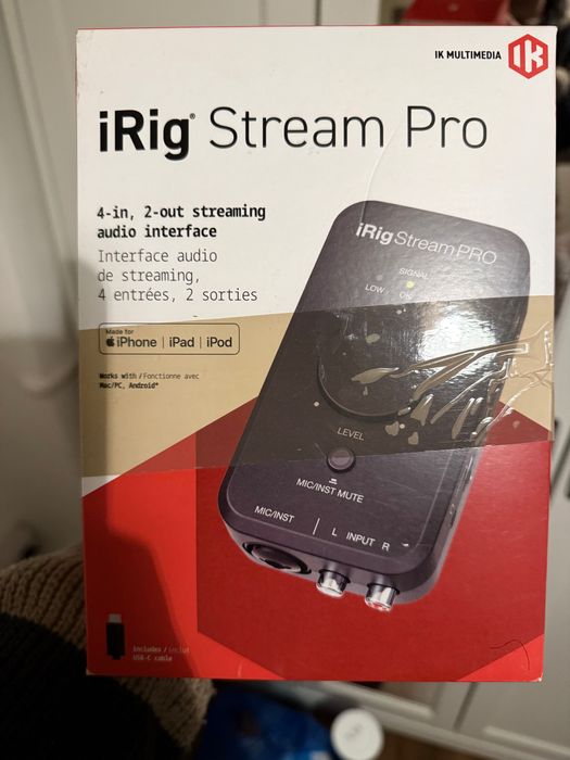 New: iRig Stream Pro - 4-In, 2-Out Streaming Audio Interface