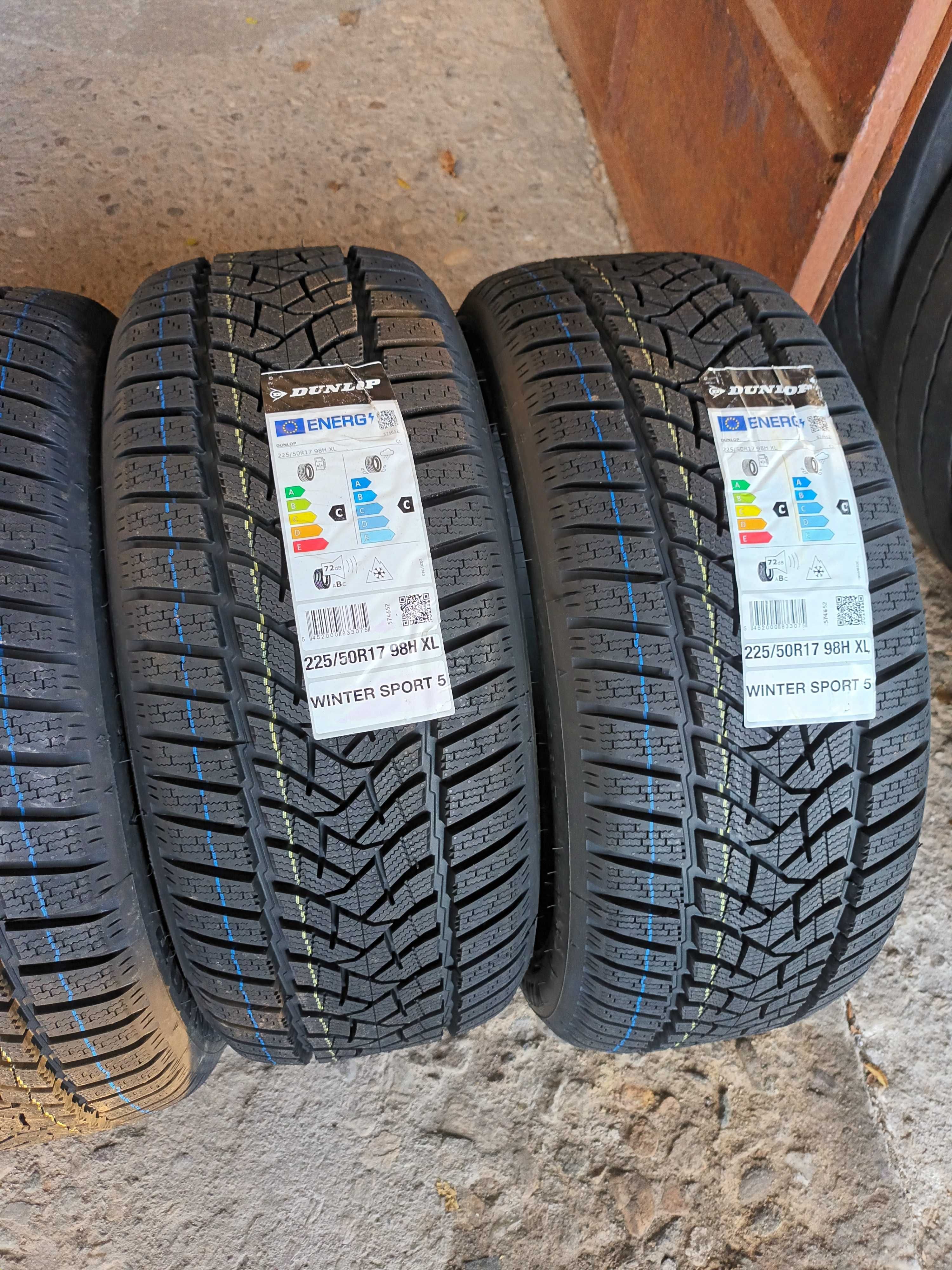 4 Нови зимни гуми 225/50 R17 Dunlop Winter Sport 5 98H M+S XL Germany